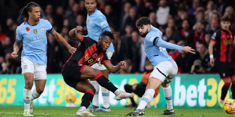 Tình hình trận đấu AFC Bournemouth vs Man City 