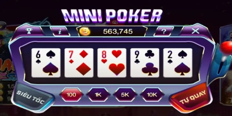 Tìm hiểu các tay bài Mini Poker và tỷ lệ thắng thưởng